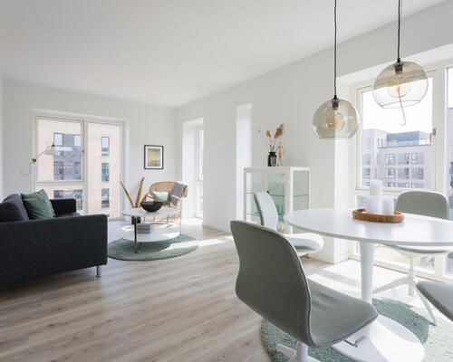 Kvalitets 3-værelses lejlighed med fantastisk altan på Eternitten