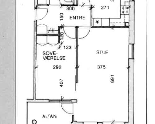 Dejlig seniorbolig med altan