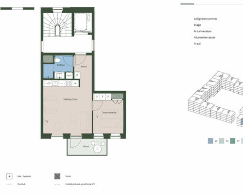 2 værelses lejlighed i Hedehusene