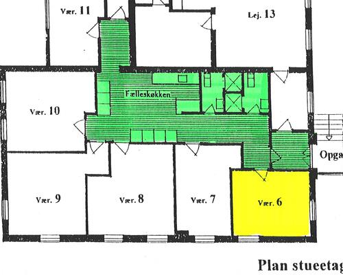 Stort og lyst værelse