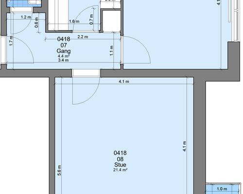 2 værelses lejlighed i Randers NØ