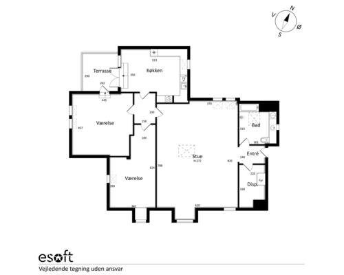 3 værelses lejlighed i Glostrup