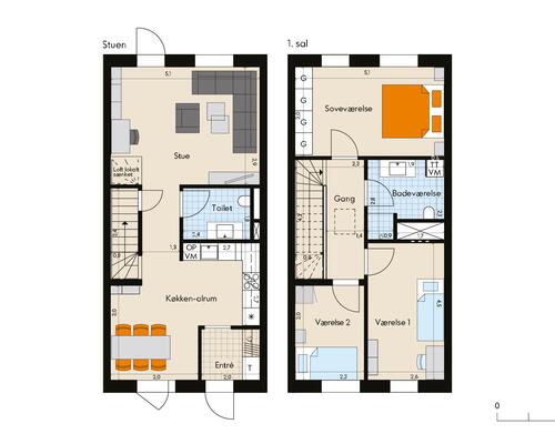 4 værelses hus i Greve