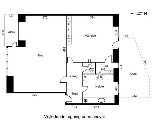 3 værelses lejlighed i Esbjerg