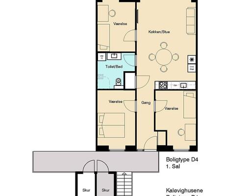 Skøn 4-værelses lejlighed med stor altan