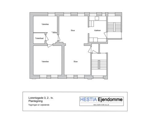 4 værelses lejlighed i Randers