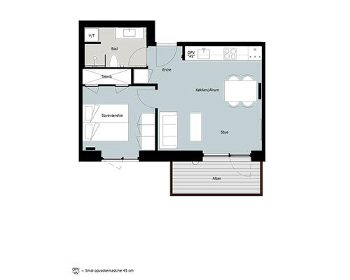 2 værelses lejlighed i HeerupHave