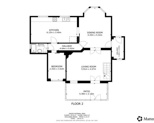 3 værelses hus i Frederiksberg