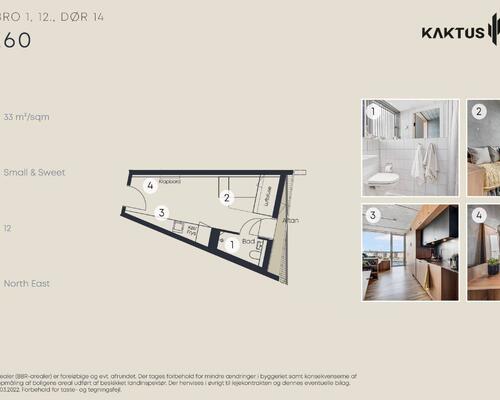 1 værelses lejlighed i København V