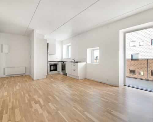 Rummelig lejlighed med stor altan og god udsigt