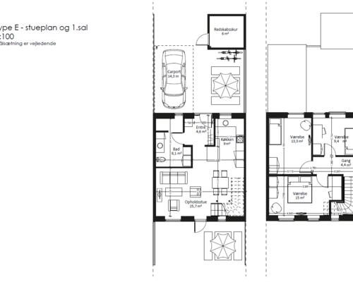 4 værelses hus i Ans By