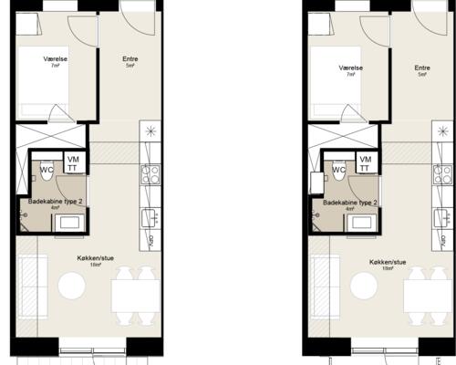 2 værelses lejlighed i Silkeborg