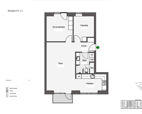 3 værelses lejlighed i Odense C