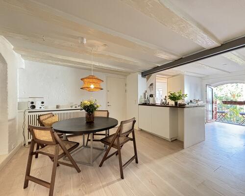 Luksuriøs og møbleret lejlighed i den rolige del af Nyhavn, udlejes til expats