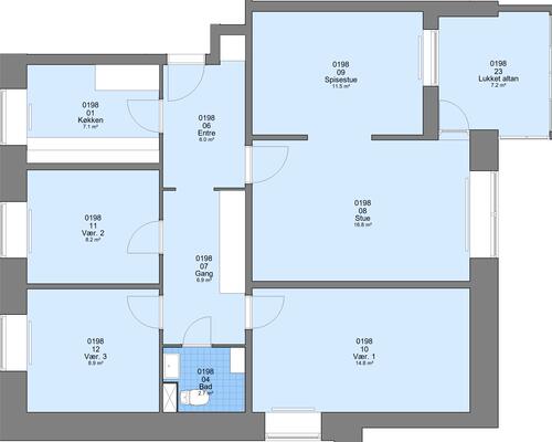 5 værelses lejlighed i Randers NØ