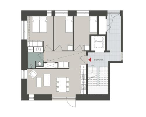 Skøn og lækker 4-værelses lejlighed med terrasse