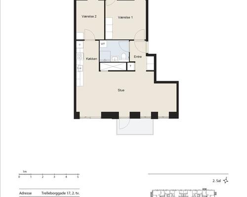 3 værelses lejlighed i Taastrup