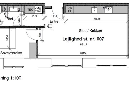 2 værelses lejlighed i Kolding