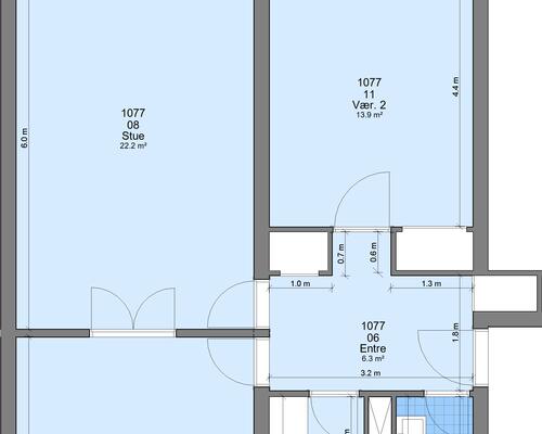 3 værelses lejlighed i Randers