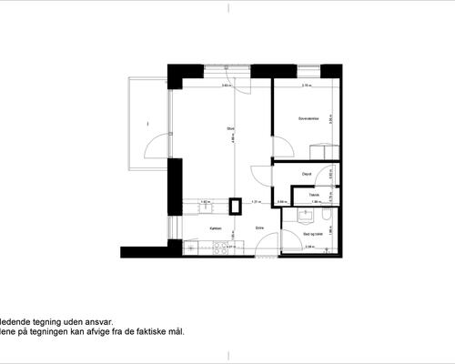 2 værelses lejlighed i Glostrup