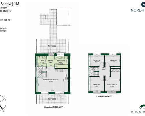 5 værelses hus i Ølsted