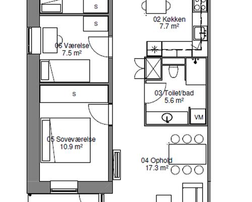 4 værelses lejlighed i Højbjerg