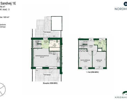 3 værelses hus i Ølsted