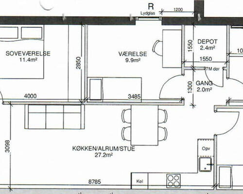 4 værelses lejlighed i Kolding
