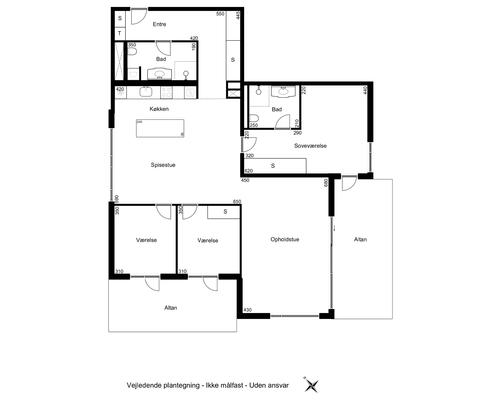 5 værelses lejlighed i København SV