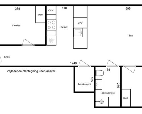 Utrolig lækker 3-værelses lejlighed LIGE ved gågaden