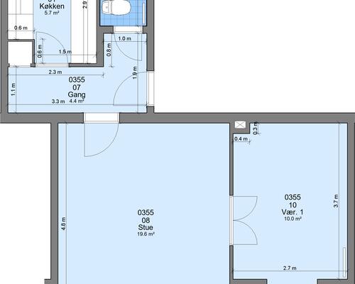 2 værelses lejlighed i Randers NØ
