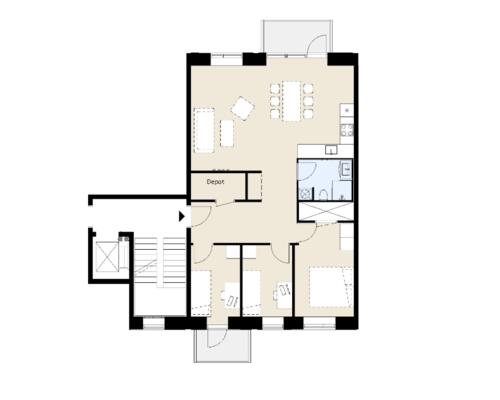 4 værelses lejlighed i Rødovre