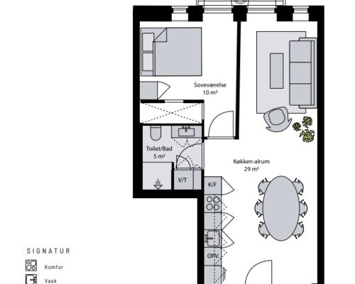 2 værelses lejlighed i Risskov