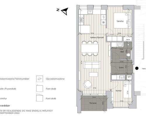 3 værelses lejlighed i Kerteminde