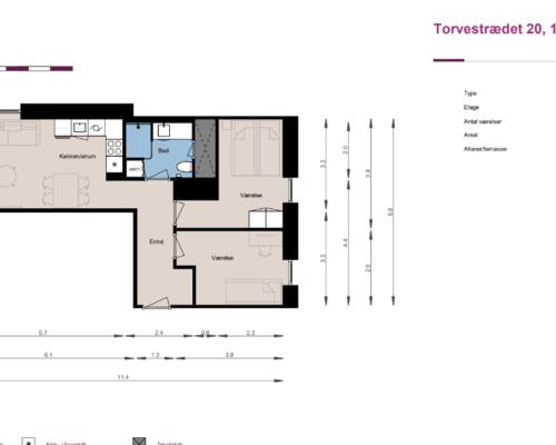 3 værelses lejlighed i Skovlunde