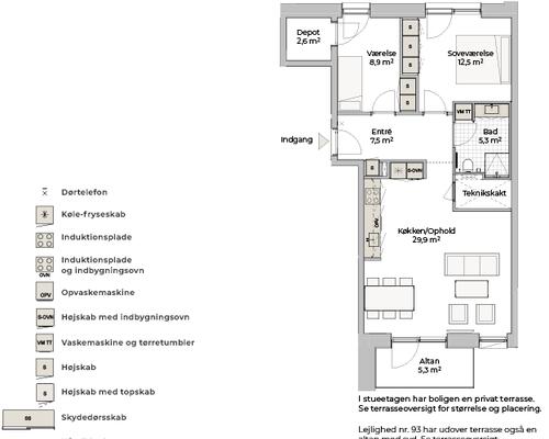 3 værelses lejlighed i Risskov