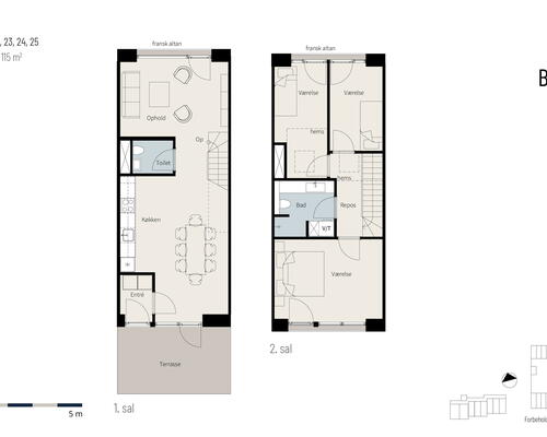 Bygården - Skønt rækkehus i lækre materialer med plads til familien