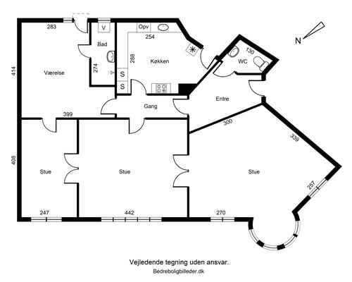 Luksus herskabslejlighed i smuk ejendom