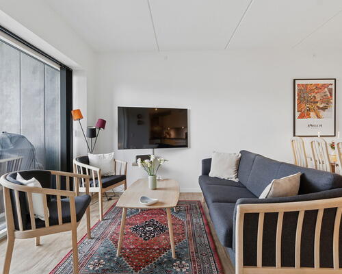 Lejlighed med dejlig beliggenhed og fantastiske faciliteter