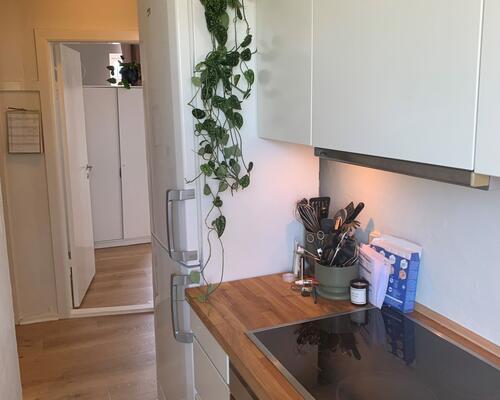 Velindrettet toværelses med altan