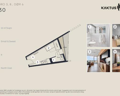 1 værelses lejlighed i København V