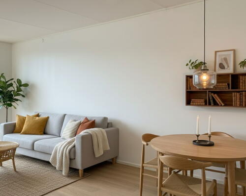 Skøn 3 værelses bolig med egen terrasse og depotrum. Godt fællesskab og b.la. fælles køkken og gæstelejlighed