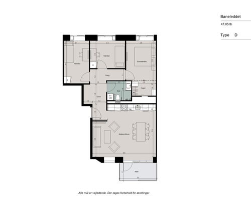 Dejlig 4-værelses bolig med moderne køkken og plads til hele familien - Gulvarme i hele boligen! Ingen bindingsperiode