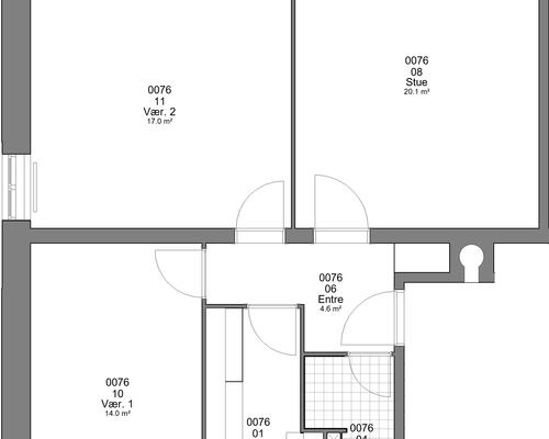 3 værelses lejlighed i Haderslev