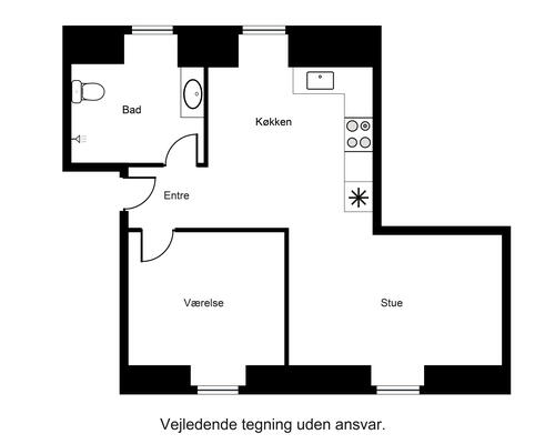 2 værelses lejlighed i Esbjerg