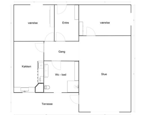 3 værelses hus i Hobro