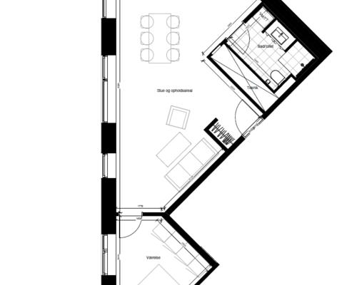 2 værelses lejlighed i Århus C