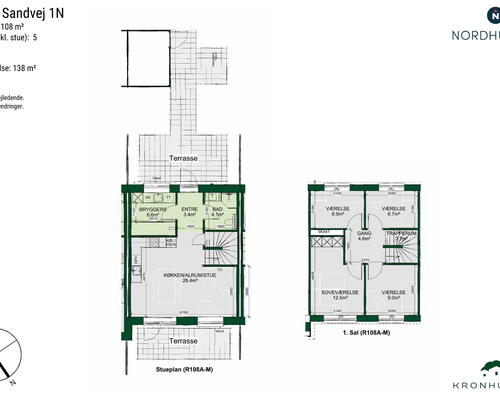 5 værelses hus i Ølsted