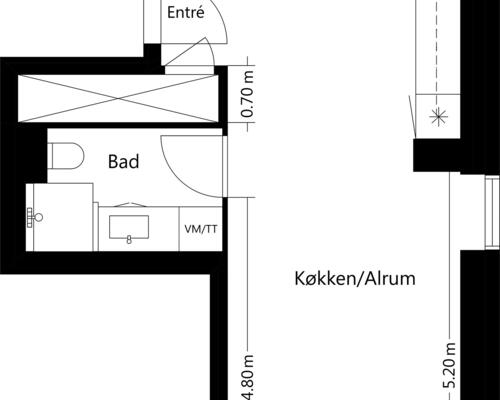 2 værelses lejlighed i Ballerup