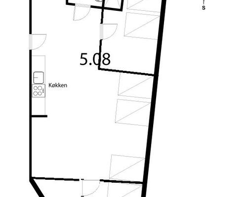 3 værelses lejlighed i Århus C